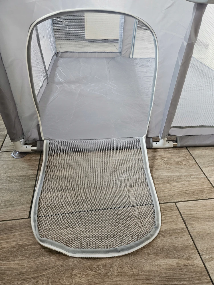Costway Kojec vaikams, plac zabaw 120x120 cm, bezpieczny, materiał OXFORD