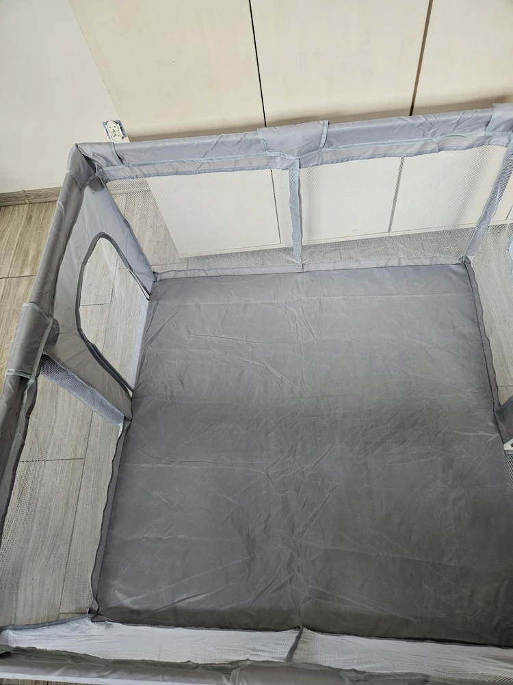Costway Kojec vaikams, plac zabaw 120x120 cm, bezpieczny, materiał OXFORD