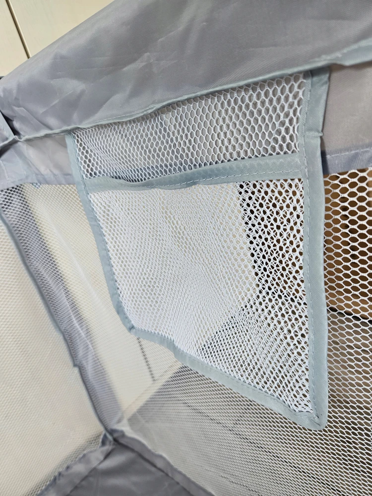Costway Kojec vaikams, plac zabaw 120x120 cm, bezpieczny, materiał OXFORD