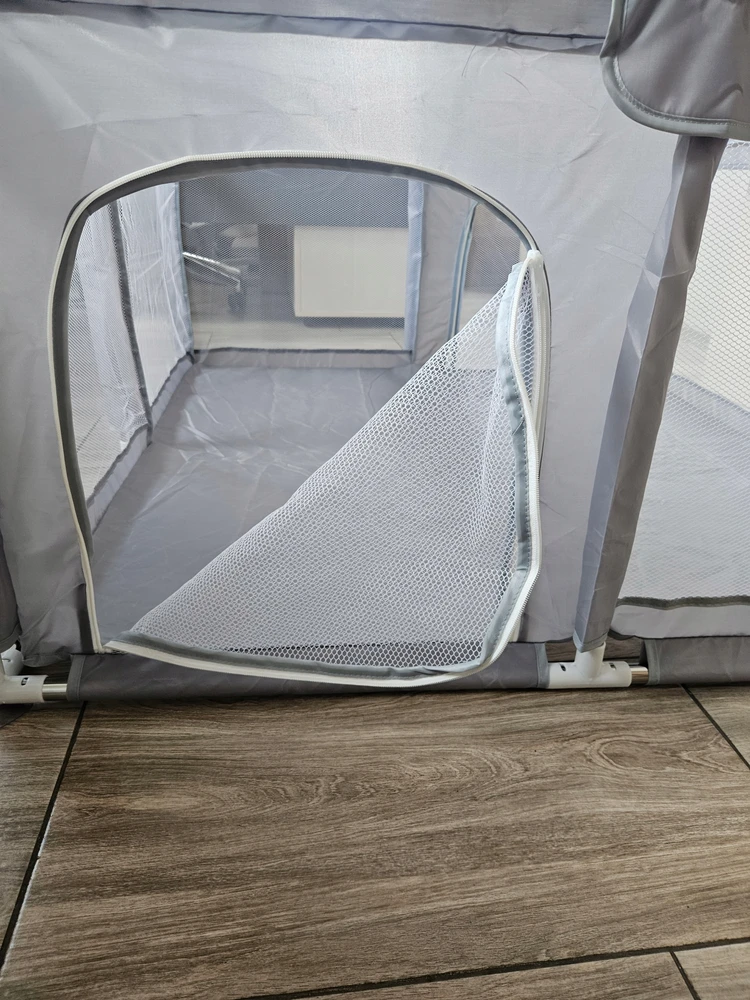 Costway Kojec vaikams, plac zabaw 120x120 cm, bezpieczny, materiał OXFORD
