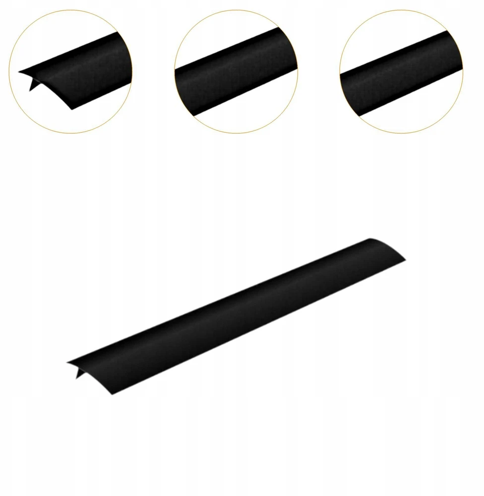 Counter Gap Dangtis Silikoninis Šaldytuvo Šoninės Tarpo apsaugos Užpildo juodai