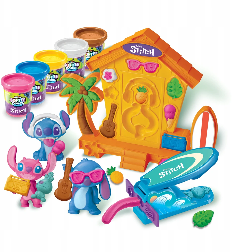 Disneycrazart Cra-Z-Art - Disney Stitch minkštos tešlos figūrėlių gaminimo aparatas (CRDOUGH50D)