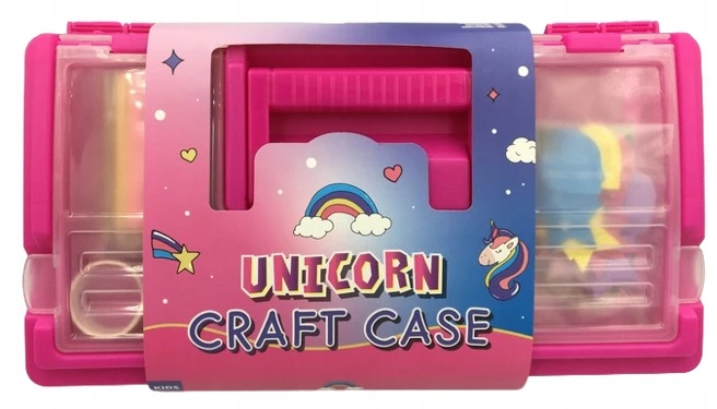 Craft Case Creative Mega krūtinė Vienaragio Vienaragio skrynia 200 dekoracijų