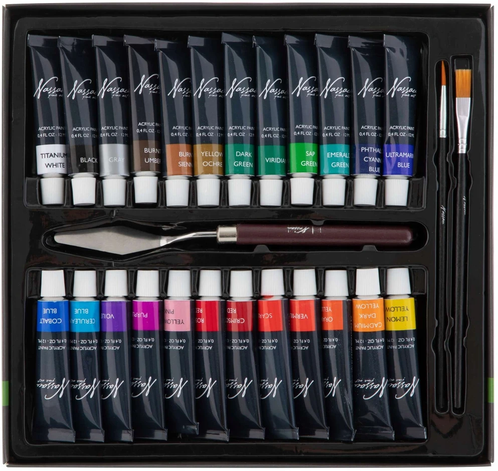 Craft Sensations Akrilinių dažų rinkinys Nassau Classic, 12ml, 24 vnt