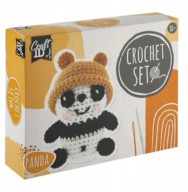 Craft Sensations Craft ID - nėrimo rinkinys panda, 9x8x13cm - (K-CR1703/GE)