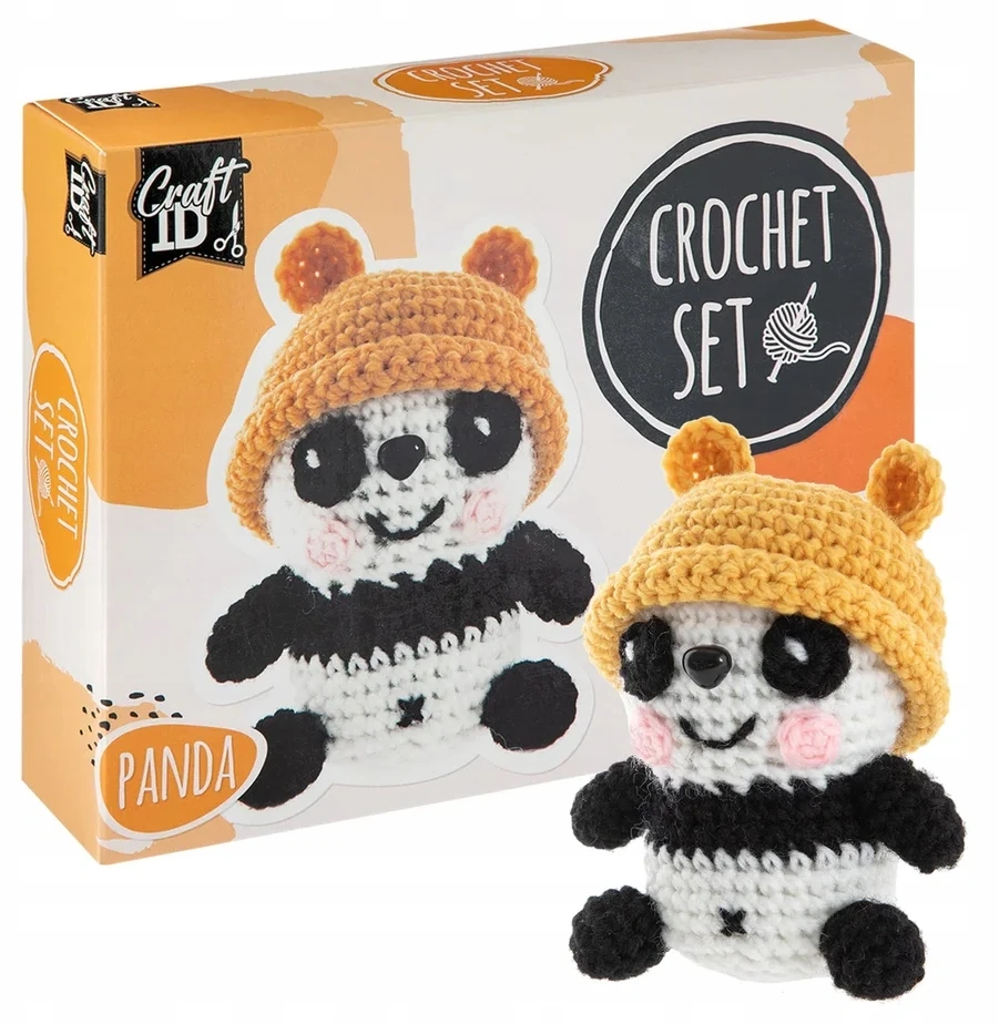 Craft Sensations Craft ID - nėrimo rinkinys panda, 9x8x13cm - (K-CR1703/GE)