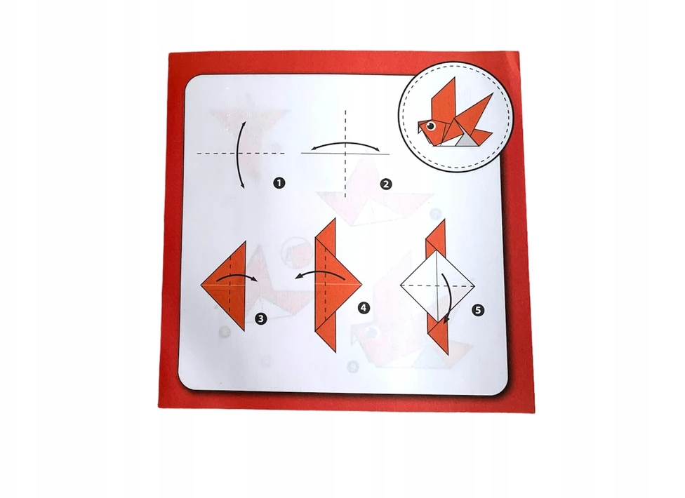 Craft Sensations ORIGAMI POPIERIUS 15x15 cm SPALVINGAS SU INSTRUKCIJA VAIKAMS 180 lapų 70gsm