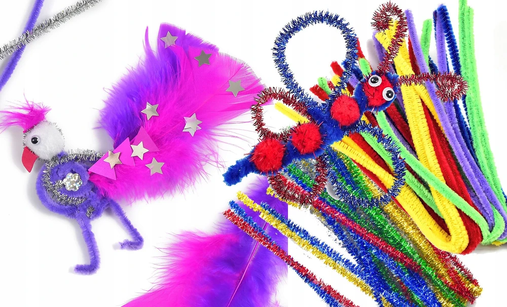 Craft With Fun Didelis kūrybinis dailės rinkinys vaikams su daugybe priedų
