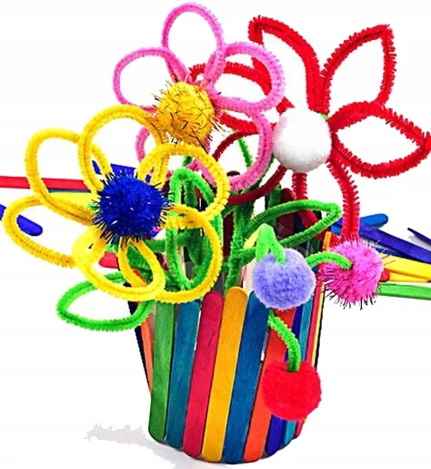 Craft With Fun Didelis kūrybinis dailės rinkinys vaikams su daugybe priedų