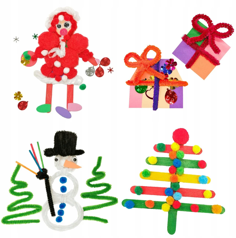 Craft With Fun Didelis kūrybinis dailės rinkinys vaikams su daugybe priedų