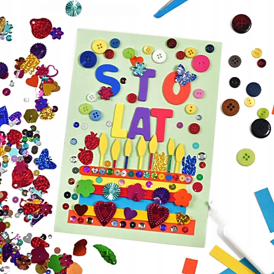 Craft With Fun KŪRYBINIS PLASTIKINIS RINKINYS APYRANKĖMS 2000 vnt