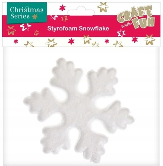 Craft With Fun Styroporinė snaigės dekoracija 13,5 cm