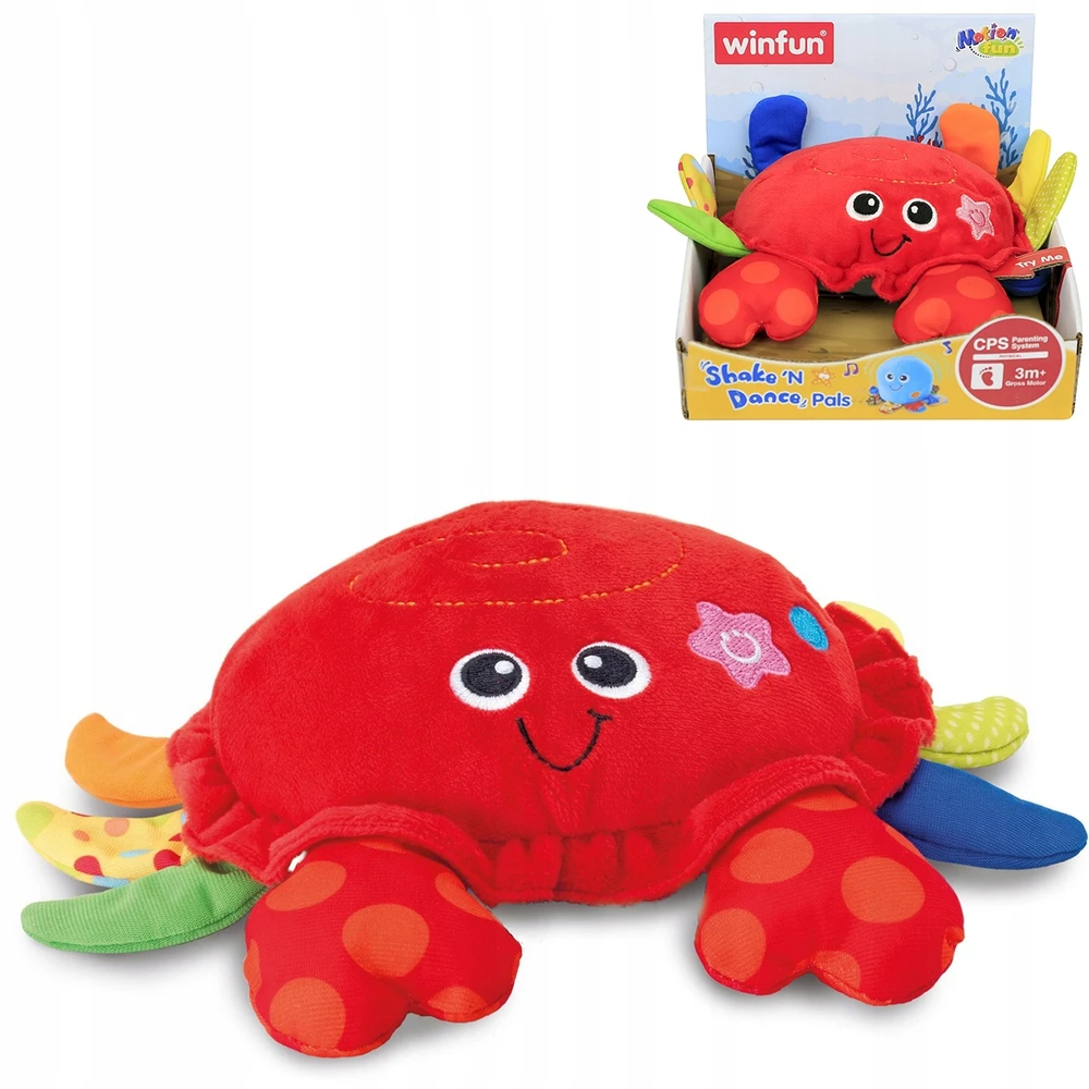 CRAWLING CRAWL Smily Play Interactive Vibrates Sounds Raudona 3m+