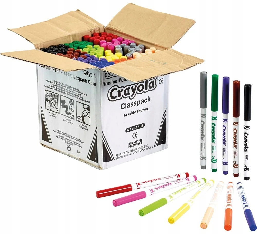 Crayola, Inc. Crayola 12 vnt. plaunami flomasteriai vaikams