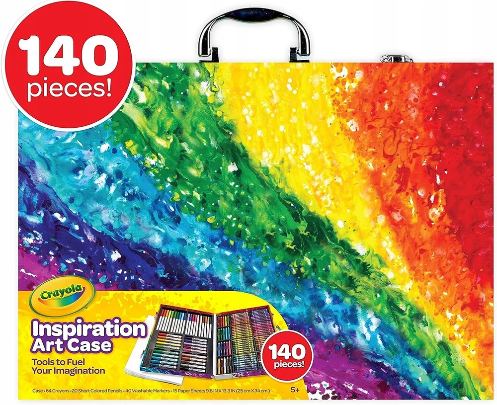 Crayola, Inc. Crayola 140 vnt. rinkinys: flomasteriai, kreidelės, pieštukai