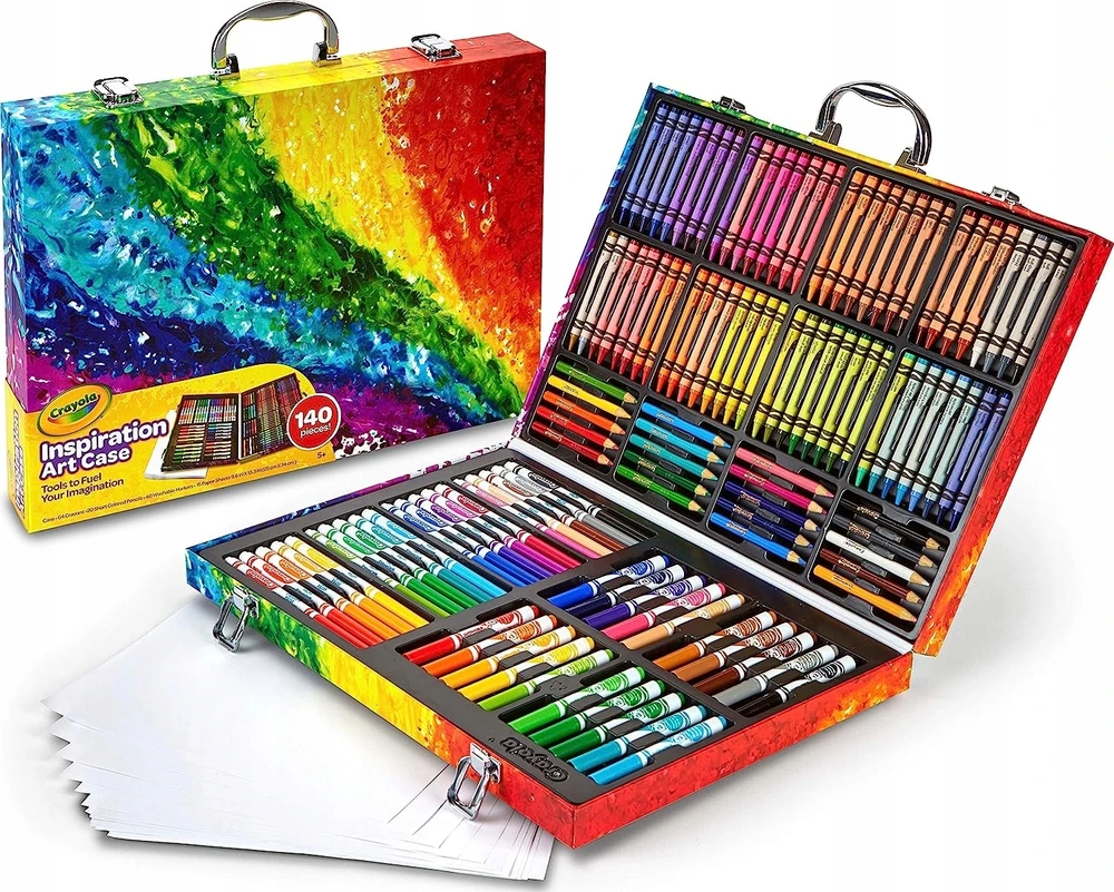 Crayola, Inc. Crayola 140 vnt. rinkinys: flomasteriai, kreidelės, pieštukai