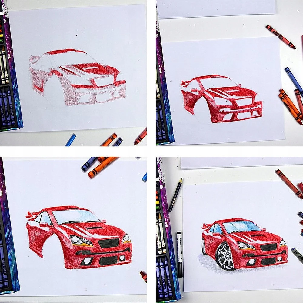 Crayola, Inc. Crayola 140 vnt. rinkinys: flomasteriai, kreidelės, pieštukai