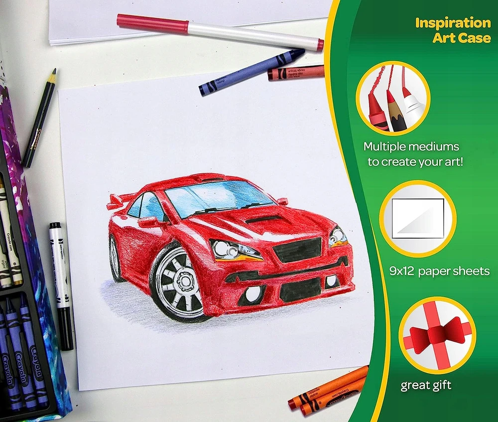 Crayola, Inc. Crayola 140 vnt. rinkinys: flomasteriai, kreidelės, pieštukai