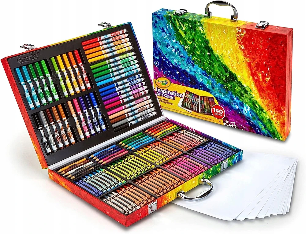 Crayola, Inc. Crayola 140 vnt. rinkinys: flomasteriai, kreidelės, pieštukai