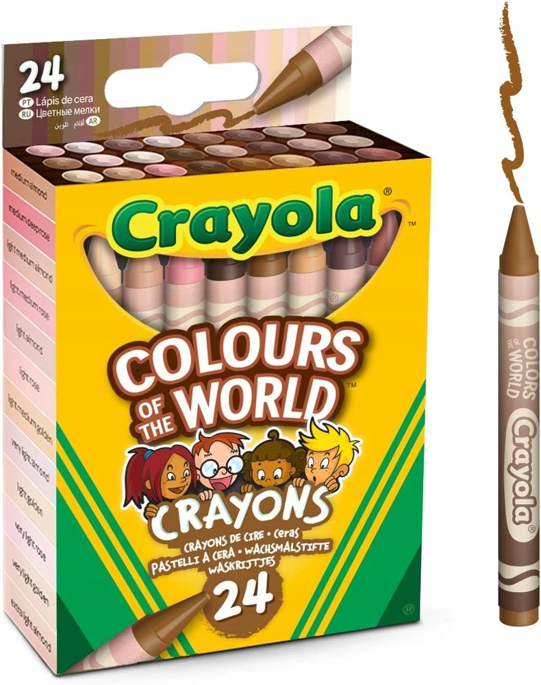 Crayola, Inc. Crayola Colours of the World vaško kreidelės, 24 spalvos