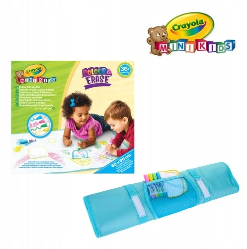 Crayola, Inc. Crayola Mini Kids Mata do rysowania vaikams zmywalna 60x90 cm i 4 flamastry