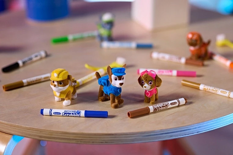 Crayola, Inc. Crayola Figūros dažymui ir plovimui, gyvūnų rinkinys, 5 vnt. 8 žymekliai