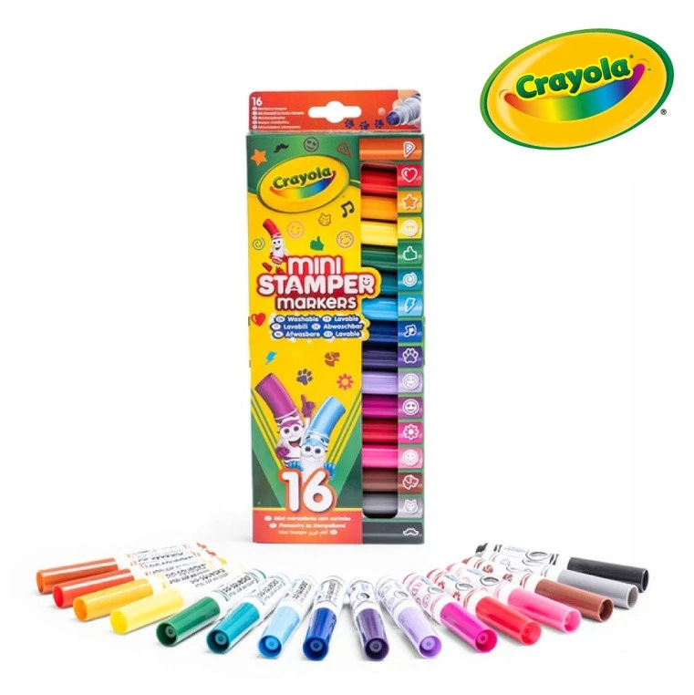Crayola, Inc. CRAYOLA mini antspaudukai Mini Stamper With Emoji Tips, 58-8741