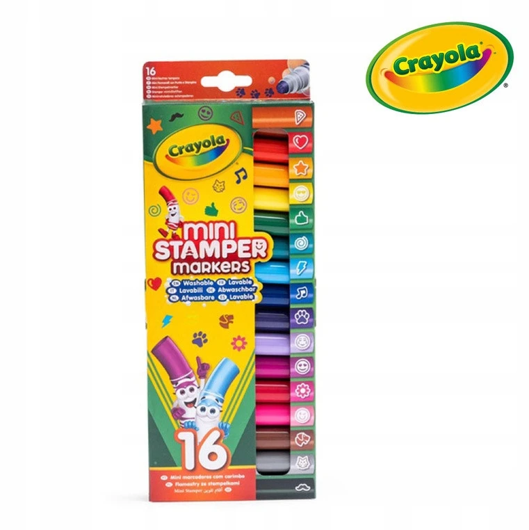 Crayola, Inc. CRAYOLA mini antspaudukai Mini Stamper With Emoji Tips, 58-8741