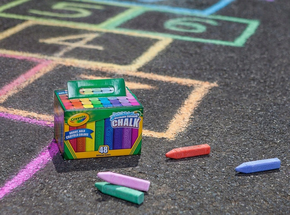 Crayola, Inc. Crayola Sidewalk Chalk 48 Spalvos Galima plauti