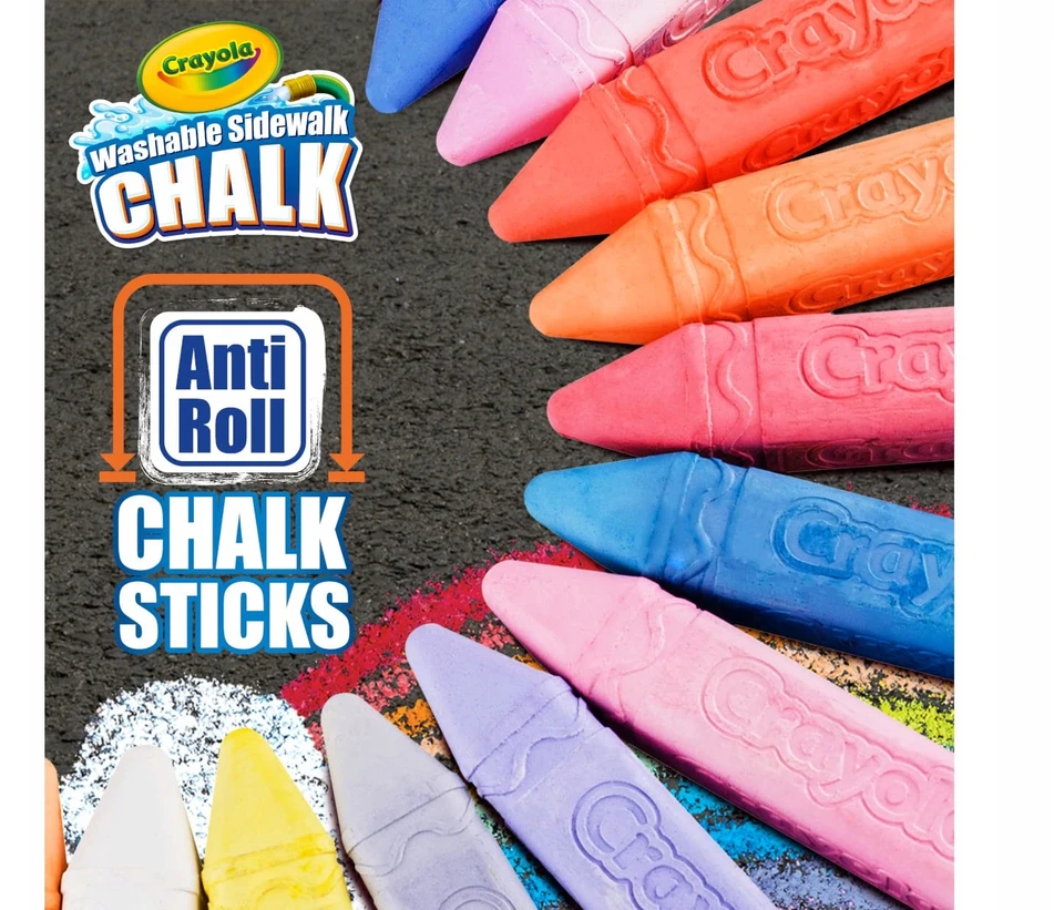 Crayola, Inc. Crayola Sidewalk Chalk 48 Spalvos Galima plauti