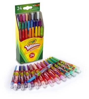 Crayola, Inc. Crayola Twistables kreidelės vaikams, 24 spalvos