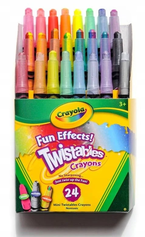 Crayola, Inc. Crayola Twistables kreidelės vaikams, 24 spalvos