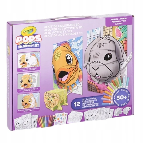 Crayola, Inc. Creative - CRAYOLA - POPS 3D Color Pops Gift Set - Over 12 3D Activities! Ages 6 and up