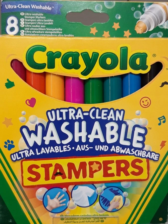 Crayola, Inc. Crayola Flomasteriai su antspaudukais (8 vnt)