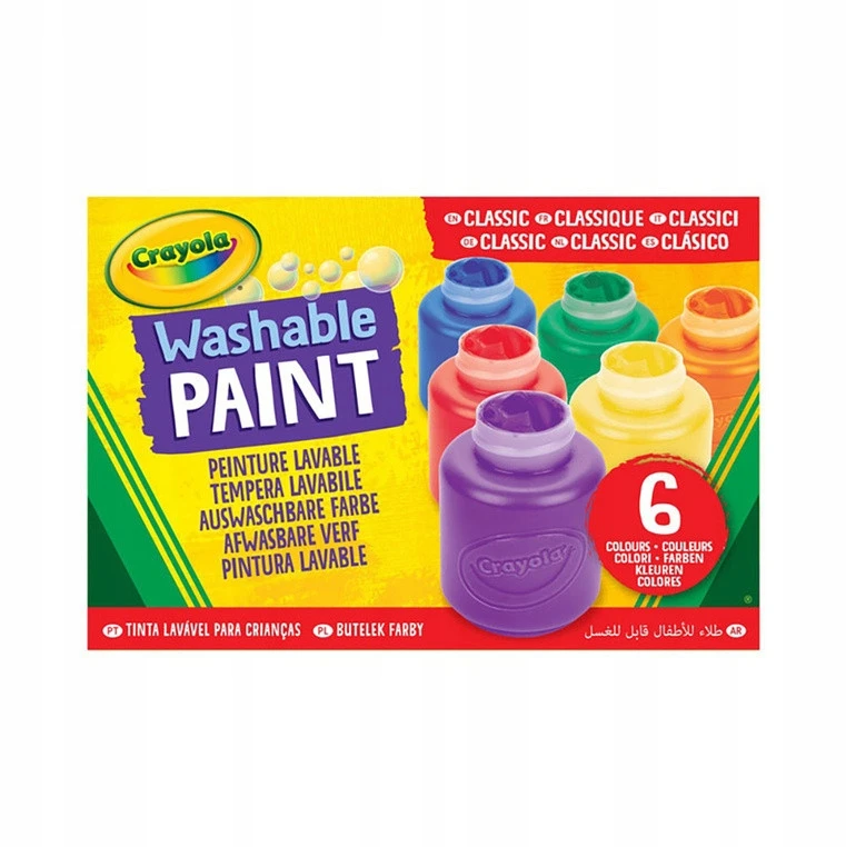 Crayola, Inc. CRAYOLA nuplaunami dažai, 6 vnt., 54-1204