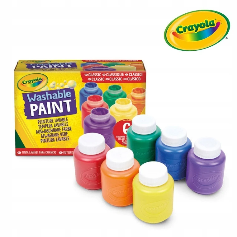 Crayola, Inc. CRAYOLA nuplaunami dažai, 6 vnt., 54-1204