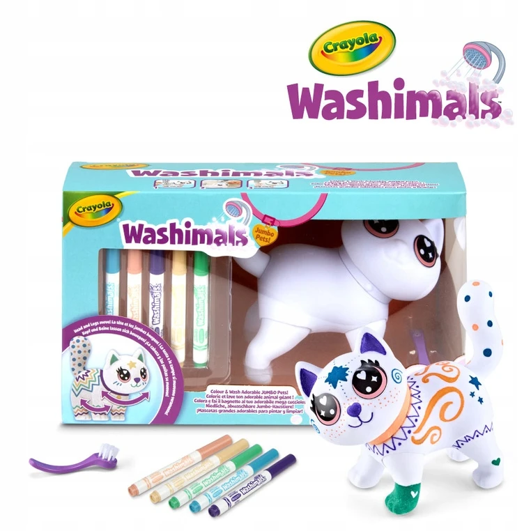 Crayola, Inc. Kūrybinis rinkinys Crayola Washimals Big Jenny 74-7518, 7 d.
