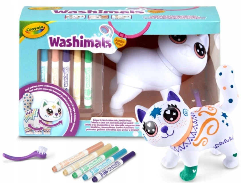 Crayola, Inc. Kūrybinis rinkinys Crayola Washimals Big Jenny 74-7518, 7 d.