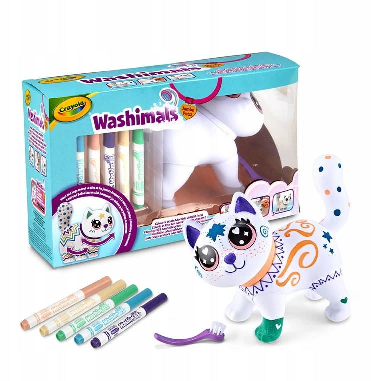 Crayola, Inc. Kūrybinis rinkinys Crayola Washimals Big Jenny 74-7518, 7 d.