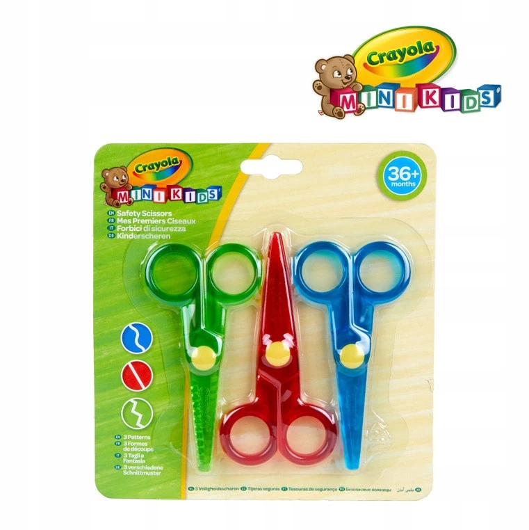 CRAYOLA MINIKIDS Mini žirklutės, 3 vnt.