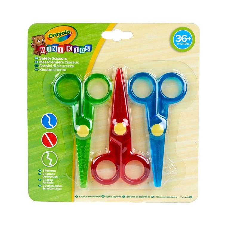 CRAYOLA MINIKIDS Mini žirklutės, 3 vnt.