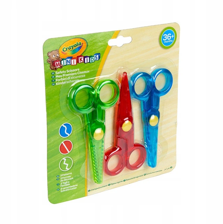 CRAYOLA MINIKIDS Mini žirklutės, 3 vnt.