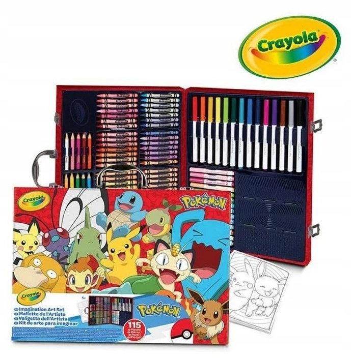 Crayola, Inc. CRAYOLA lagaminėlis Art Case Pokemon, 04-2931