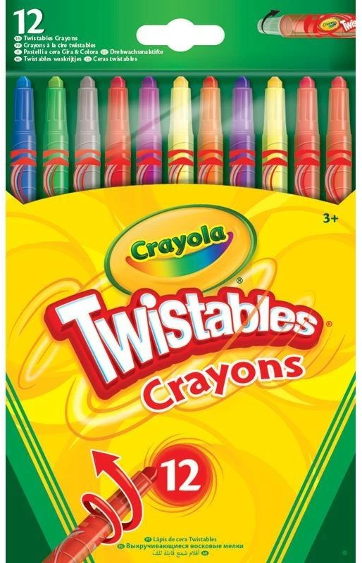 Crayola, Inc. CRAYOLA Išsukamos kreidelės, 12 vnt.