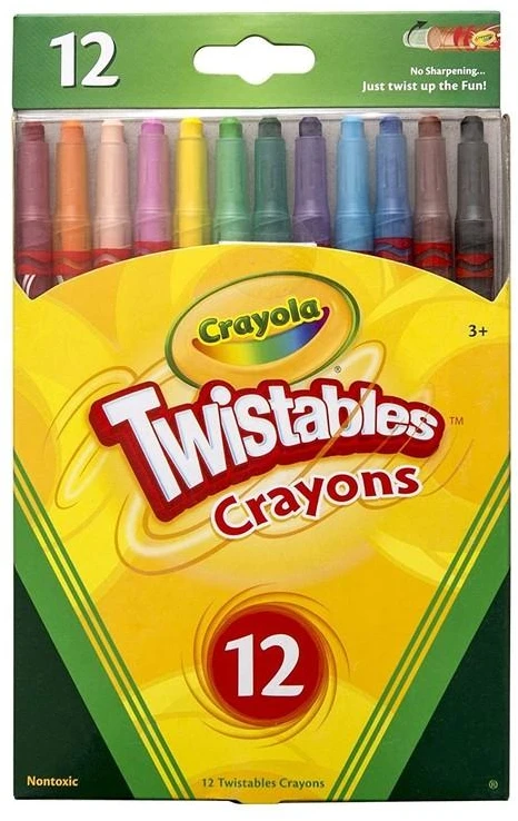 Crayola, Inc. CRAYOLA Išsukamos kreidelės, 12 vnt.