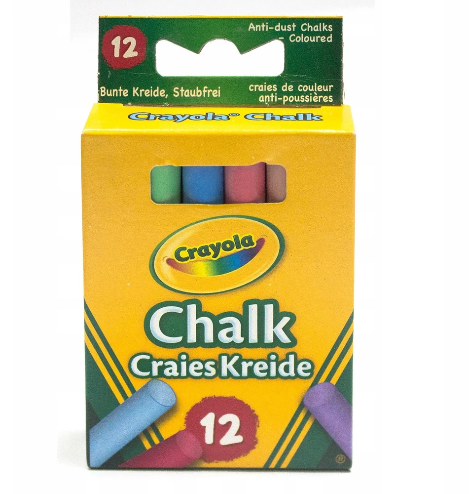 Crayola, Inc. Crayola 12 coloured chalk Daugybė 12 vnt