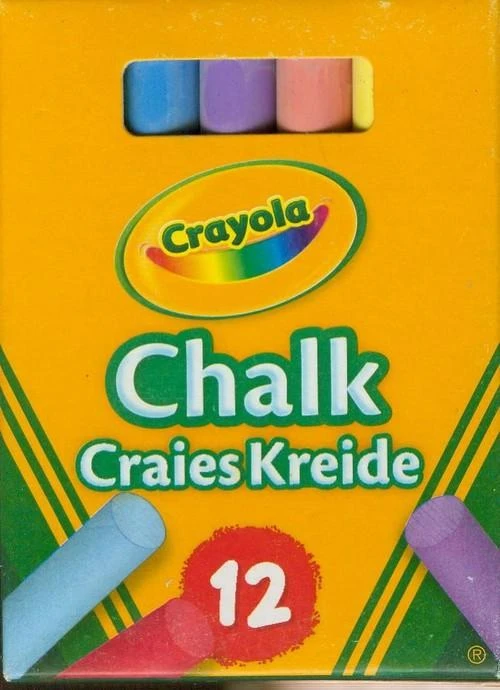 Crayola, Inc. Crayola 12 coloured chalk Daugybė 12 vnt