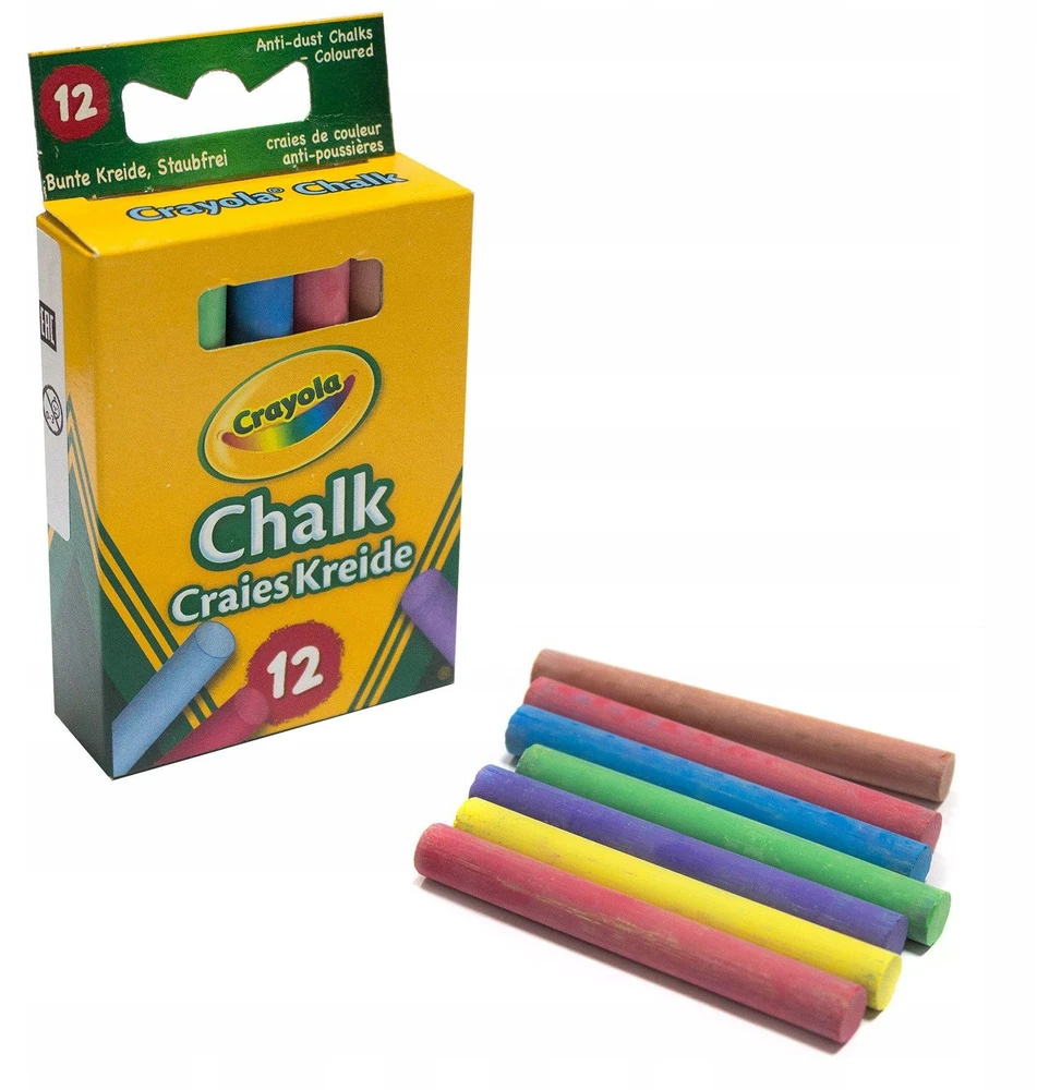 Crayola, Inc. Crayola 12 coloured chalk Daugybė 12 vnt