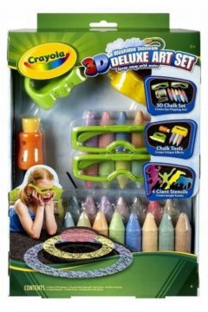 Crayola, Inc. Wyprawka Szkolna Dla UCZNIA Do Klasy 6 KREDA 3D W ZESTAWIE DE LUX Ekstra