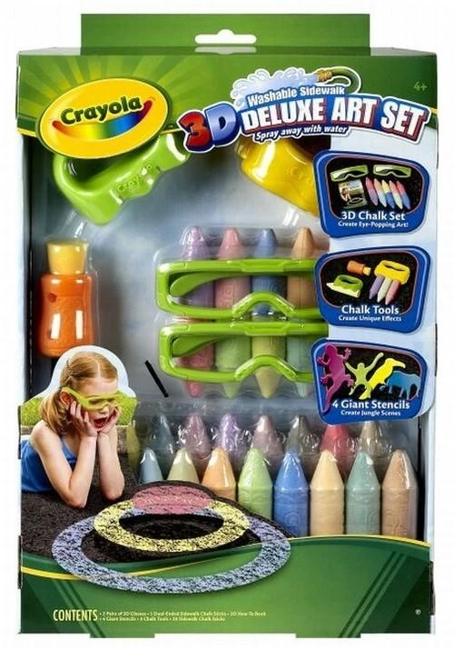 Crayola, Inc. Wyprawka Szkolna Dla UCZNIA Do Klasy 6 KREDA 3D W ZESTAWIE DE LUX Ekstra